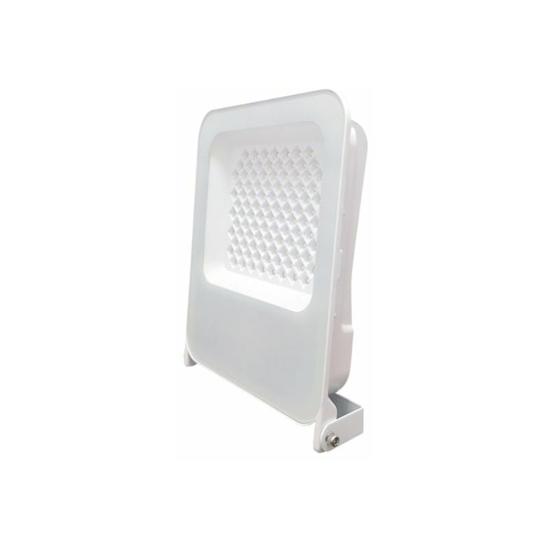 foto del prodotto faro led proiettore slim 100w 85 265v ip66 esterno bianco luce fredda 6000k
