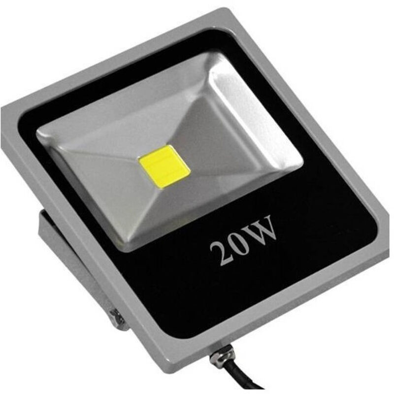 foto del prodotto faro led slim faretto luce calda alta luminosita' 10w 20w 30w 50w 80w 100w ip66 - 20 watt - trade shop traesio