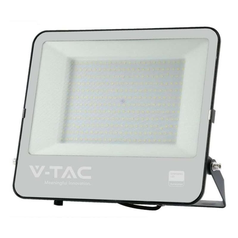 foto del prodotto faro led smd chip samsung 200w cavo 1m nero 4000k ip65 v tac