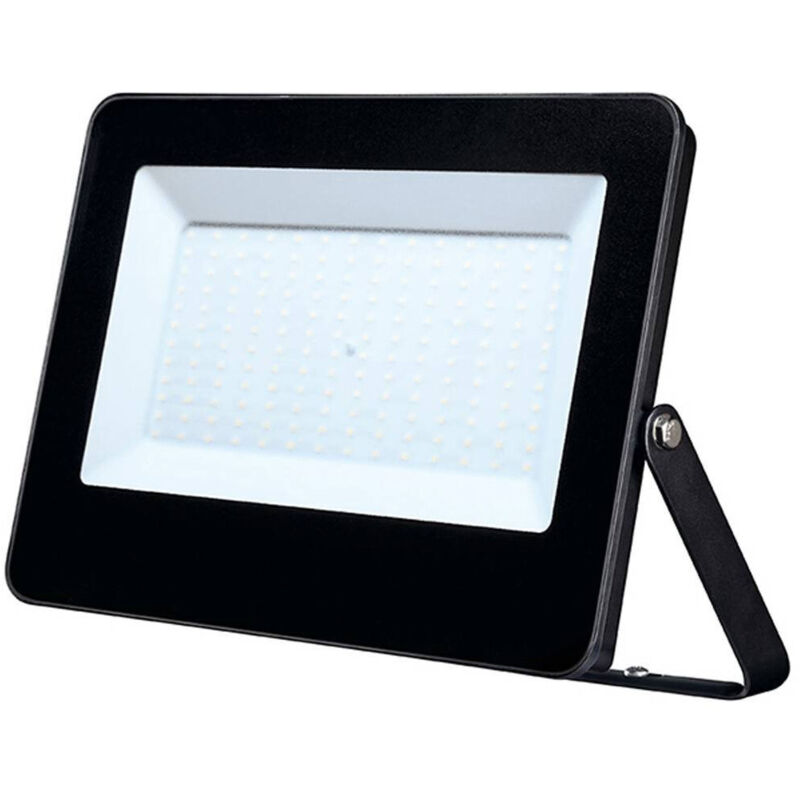 foto del prodotto faro proiettore a led 200w nero luce fredda 6000k per esterno ip66 9000 lumen trade shop traesio