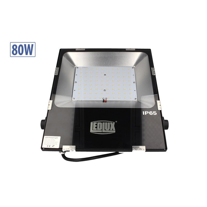 foto del prodotto faro proiettore led slim esterno 80w bianco neutro