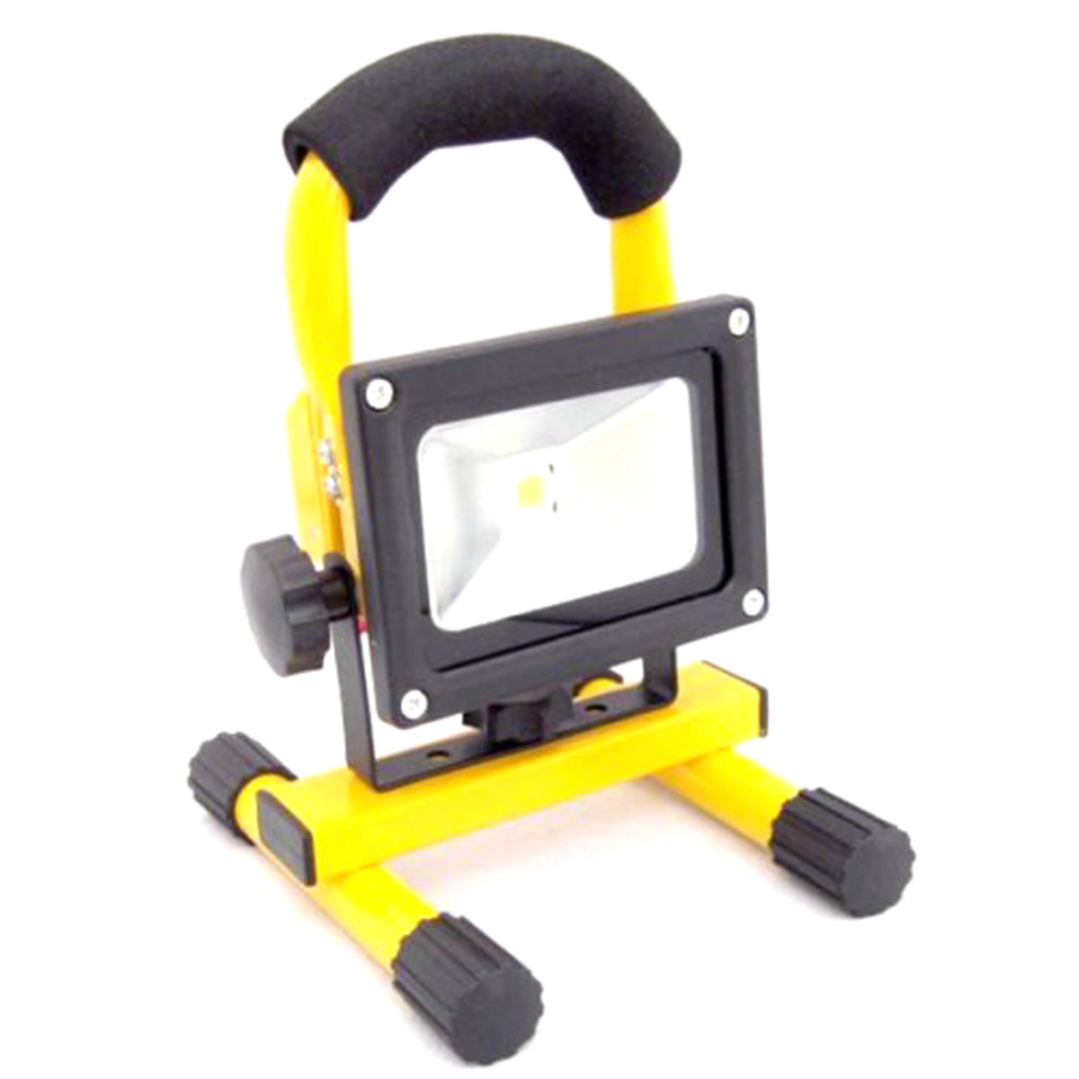 foto del prodotto faro ricaricabile faretto impermeabile led 10w luce bianca emergenza portatile