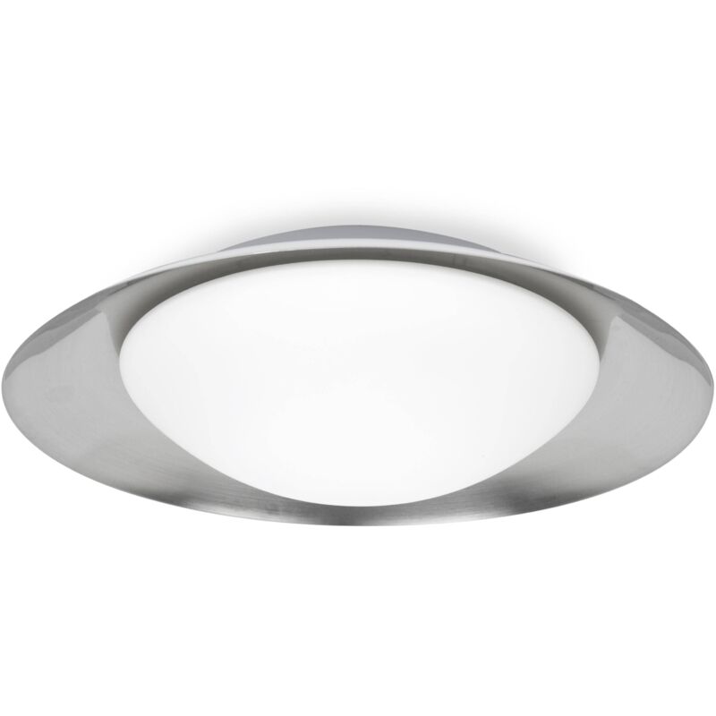 foto del prodotto faro side applique da parete a led per interni media bianca, nichel