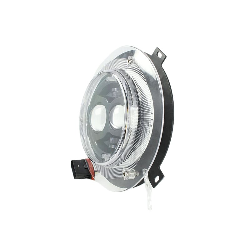 foto del prodotto faro singolo full led mercedes benz amg w463 g500 g350 g55 g63 2007 2015 75w con angel eyes anabbagliante abbagliante