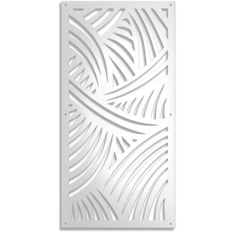 foto del prodotto fasce pannello in pvc traforato parasole colore bianco misura 47x94 cm