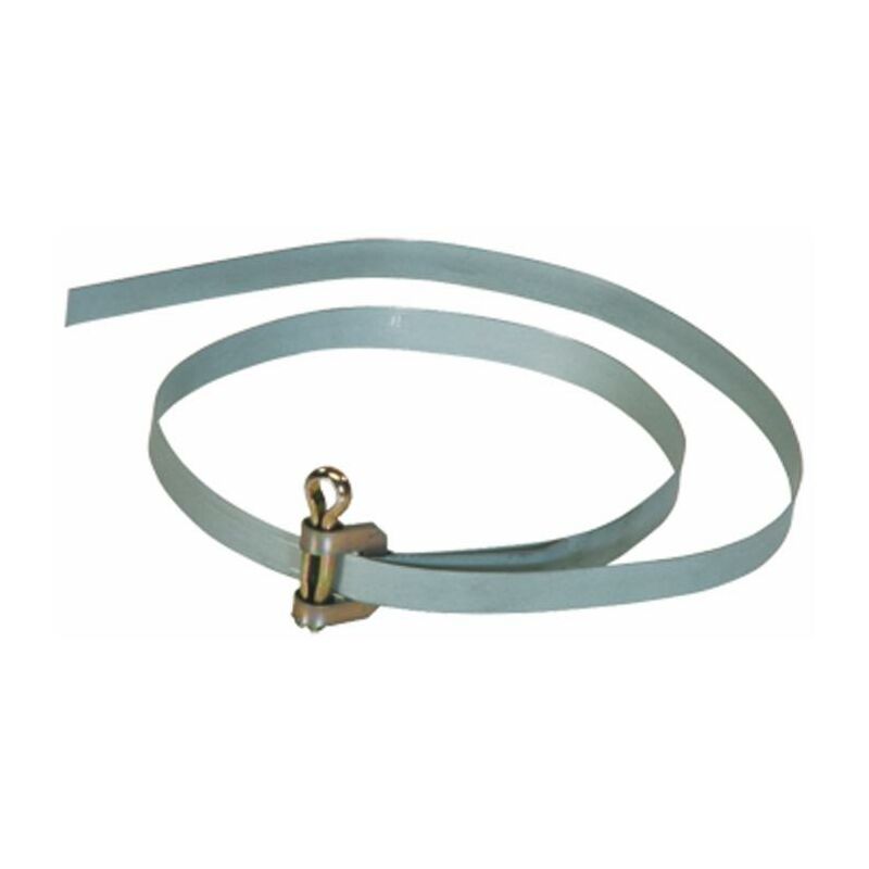 foto del prodotto fascetta a nastro metallico con coppiglia 500x9