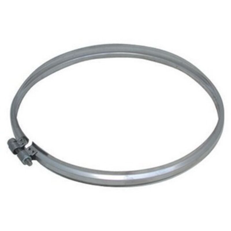 foto del prodotto fascetta bloccaggio canna fumaria acciaio inox camini d 130 mm