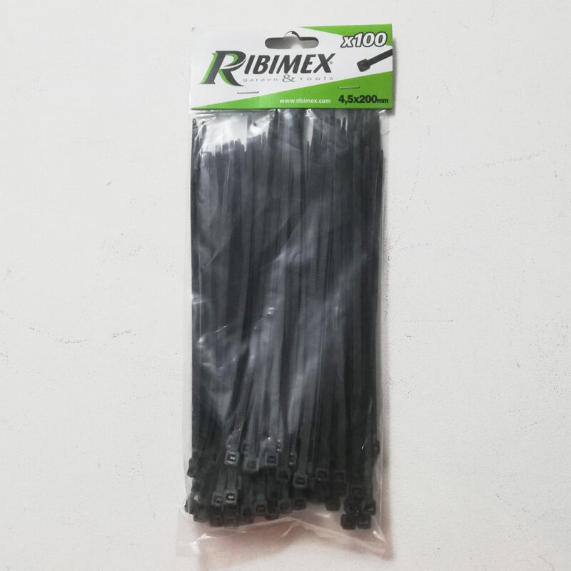 foto del prodotto fascetta cablaggio nera 350 x 4,8mm a stringere busta da 100 pz