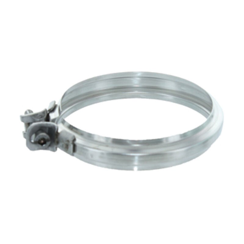 foto del prodotto fascetta giunz. inox aisi 304 x pellet cm 8. prezzo per 1 pezzo.