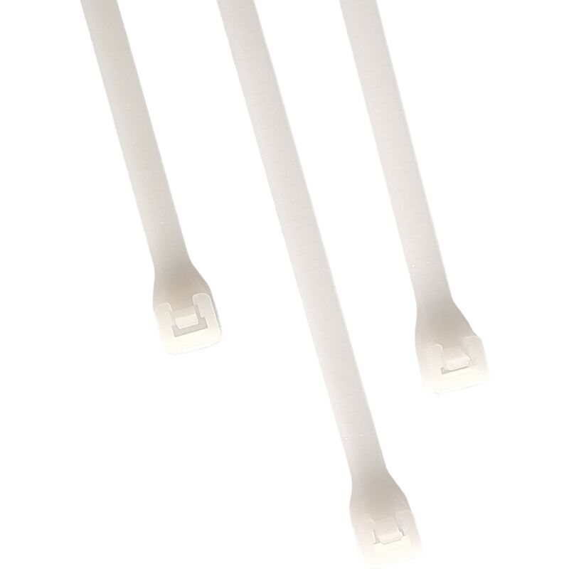 foto del prodotto fascetta stringicavo 3,6x200mm bianca 100 pezzi