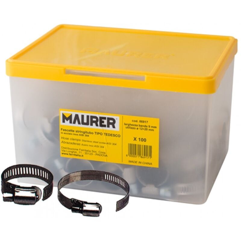 foto del prodotto fascetta stringitubo maurer inox 32x50mm 32 x52