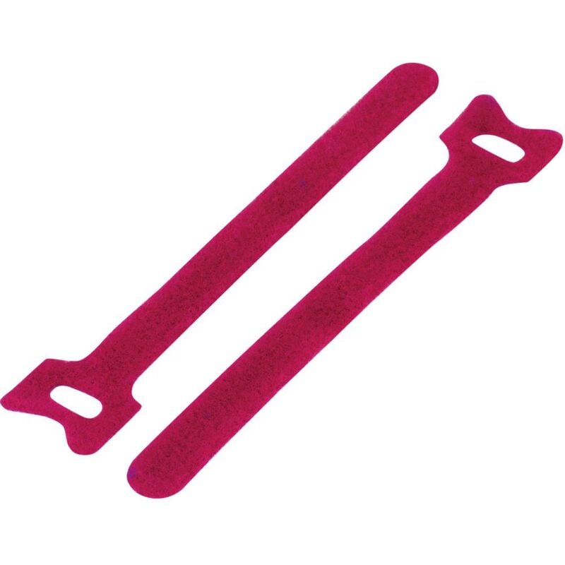 foto del prodotto fascette a strappo per raggruppare lato morbido e lato rigido l x l 125 mm x 12 mm rosso 20 pz. tru components
