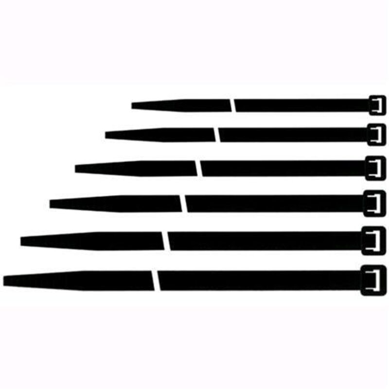 foto del prodotto fascette cablaggio nera 450x4,8 maurer cf.100pz - cf. busta