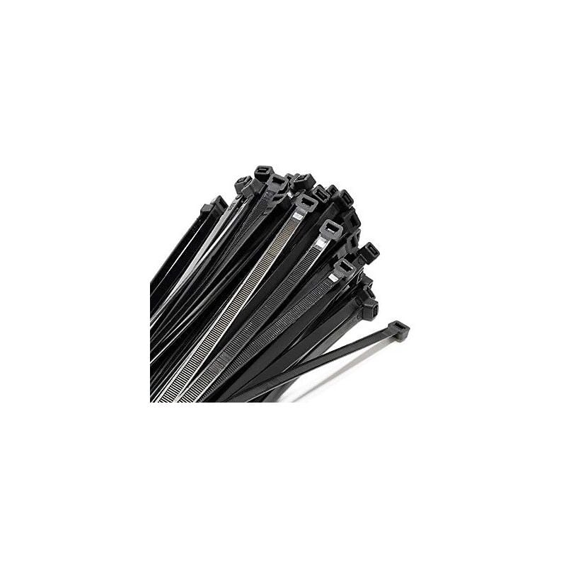 foto del prodotto fascette da elettricista da cablaggio stringifilo nylon 50 pz 3,6x150 nero