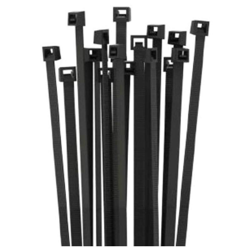foto del prodotto fascette di fissaggio nere 100x2,5 mm 100pz. fn10025 etelec