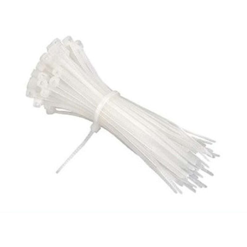 foto del prodotto fascette elettricista nylon 2,5x100mm 100pz bianco