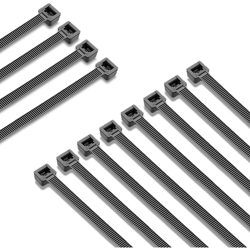 foto del prodotto fascette nylon nere mm.7,6x550 pezzi 100 fer 298049