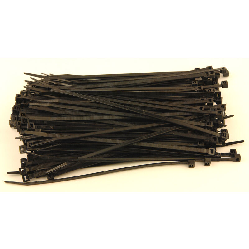 immagine 0 del prodotto fascette stringicavo nero 200 x 4.8 mm 200 fascette di cablaggio in plastica