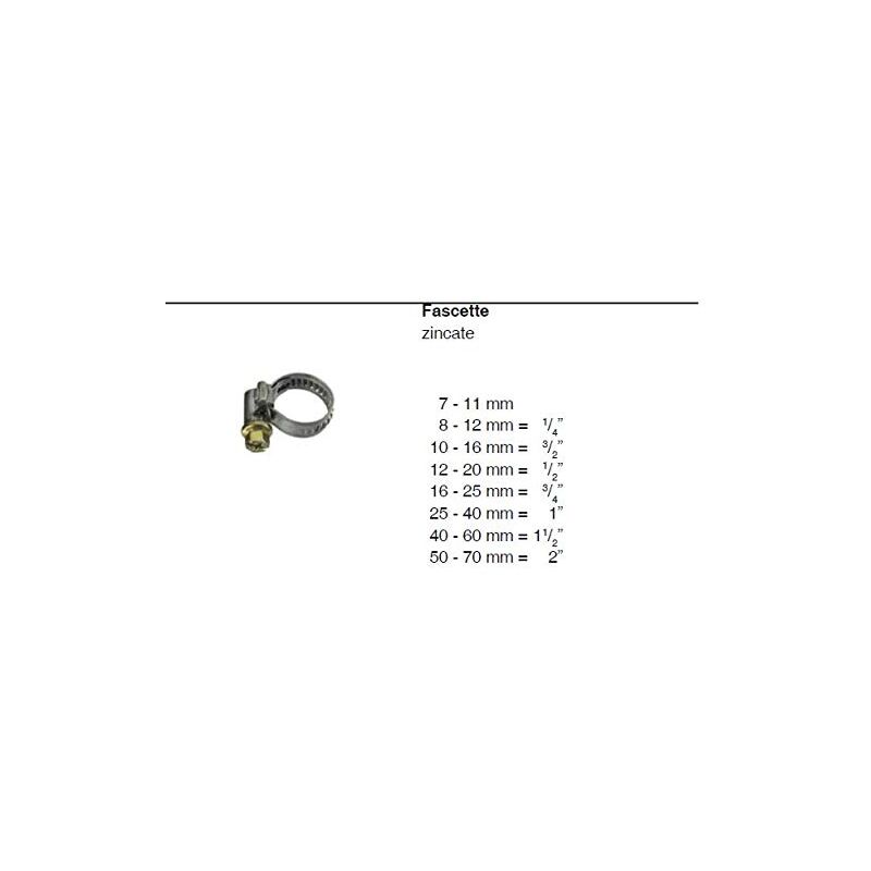 foto del prodotto fascette zincate 12 20mm conf. 2 pz