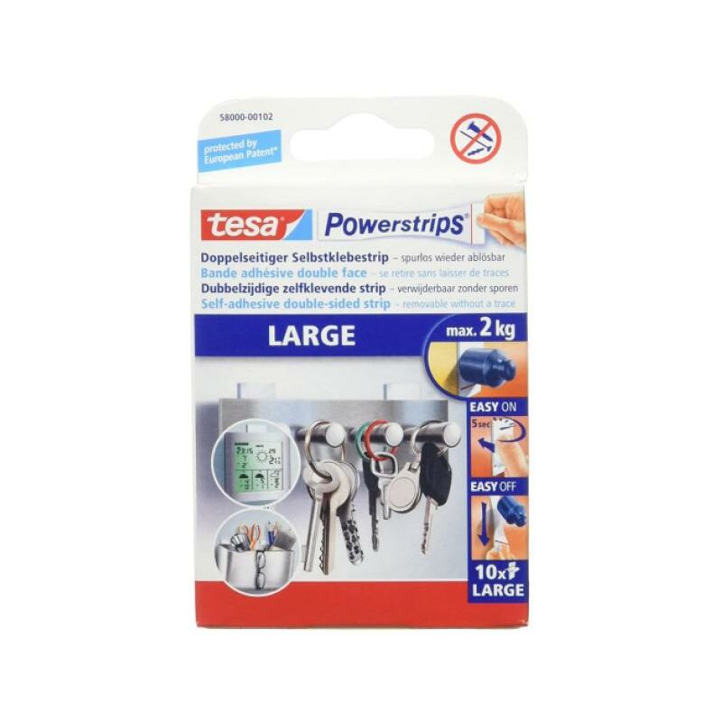 foto del prodotto fascia biadesiva tesa powerstrips 10pz 58060 00000 01