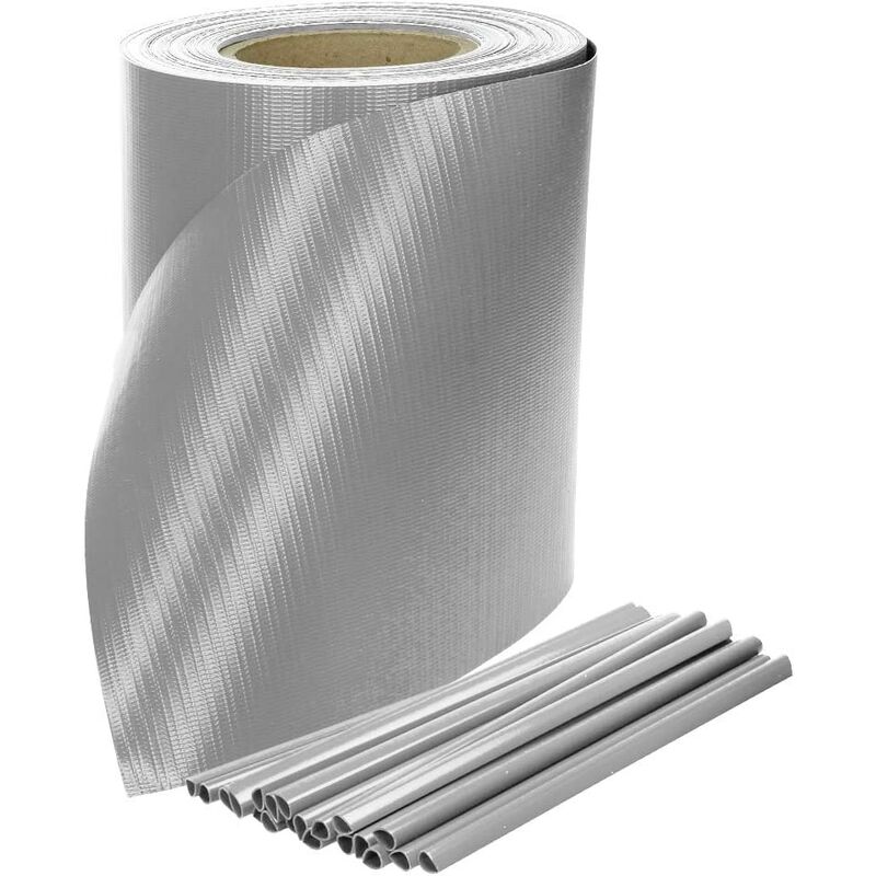 foto del prodotto fascia coprente frangivista colore grigio cm 19x35 mt.