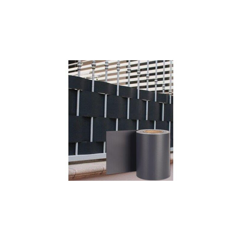 foto del prodotto fascia coprente ringhiere effe antracite h.cm 19 mt 35 20 clips