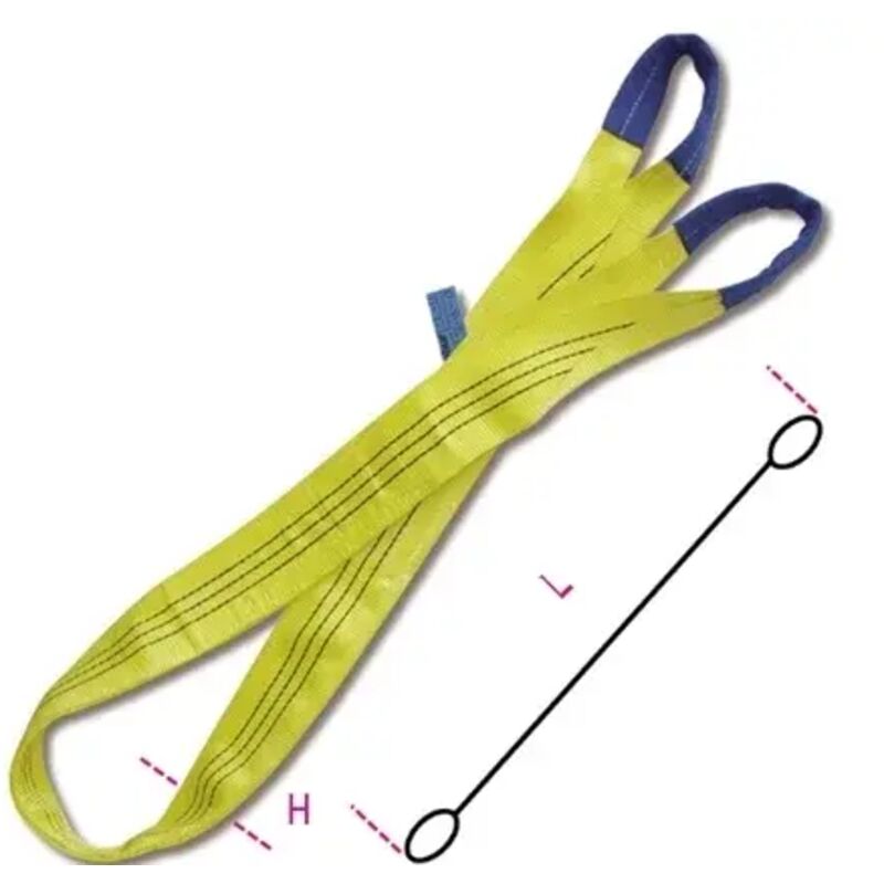 foto del prodotto fascia di sollevamento gialla 3 t robur 8156 2,5 m