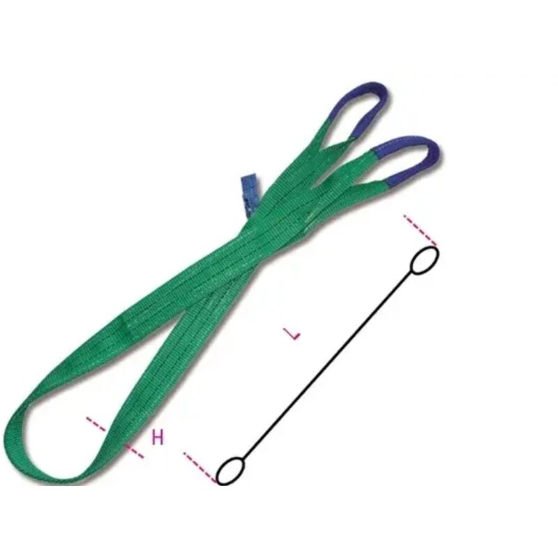 foto del prodotto fascia di sollevamento verde 2 t robur 8153 8,0 m