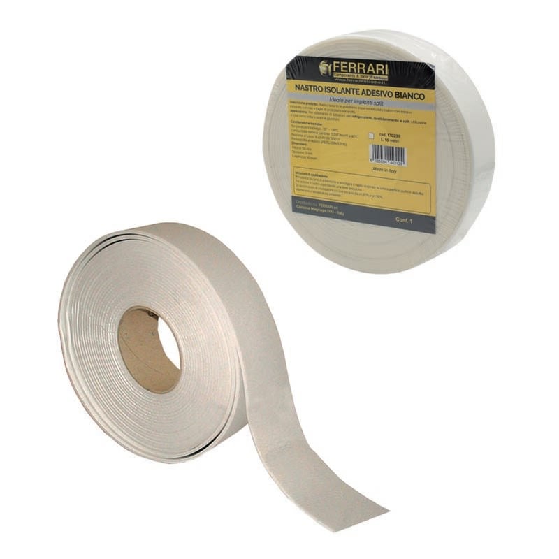 foto del prodotto fascia isolante adesiva bianca h50mmx10m