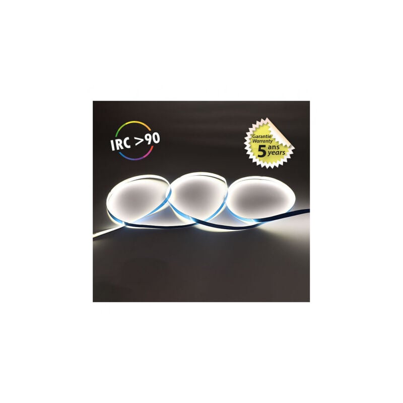 foto del prodotto fascia led cob 4000k 5 m 320 led m 9w m ip20 24v garanzia 5 anni