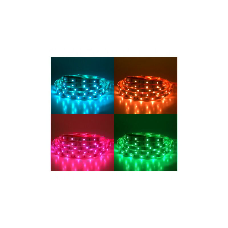foto del prodotto fascia led rgb 5 m 30 led m 36w ip67