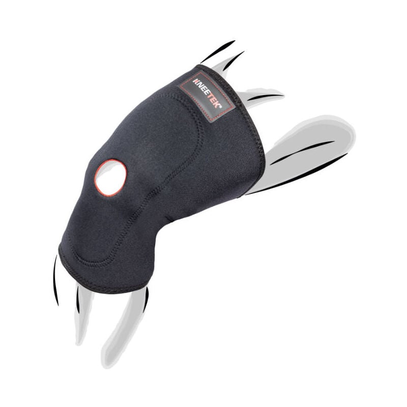 foto del prodotto fascia per ginocchio nera s.l 9050 kneetek