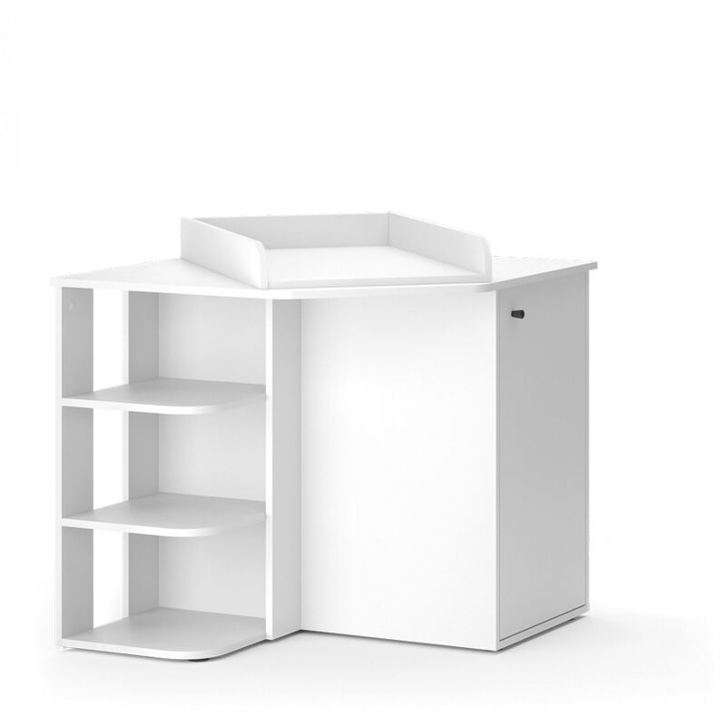 immagine 0 del prodotto fasciatoio kristian, bianco, 85 x 77.3 cm con porta e vani aperti vicco
