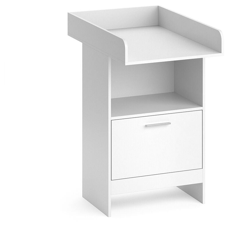 foto del prodotto fasciatoio leo, bianco, 60 x 103 cm con cassetto, vicco