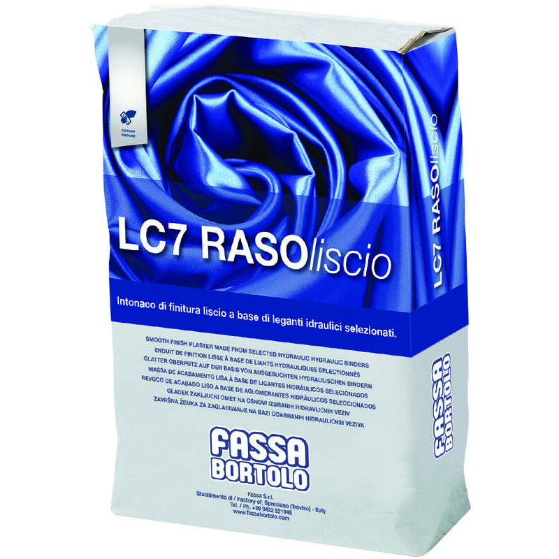 foto del prodotto fassa lc7 rasoliscio intonaco di finitura in polvere kg.4 in sacco
