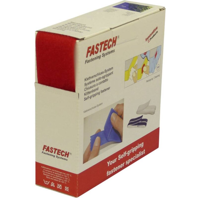 foto del prodotto fastech b50 std l 133910 nastro a strappo da cucire parte morbida l x l 10 m x 50 mm rosso 10 m