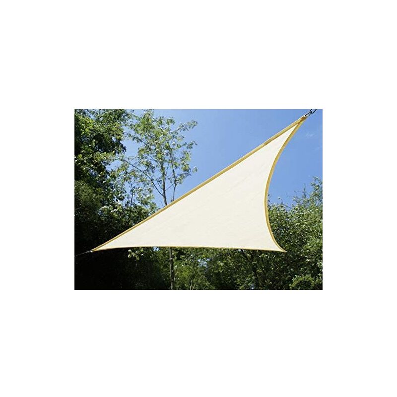 foto del prodotto fatto per voi tenda vela triangolare 180gr mq m3.6x3.6x3.6 beige