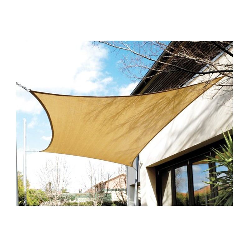 foto del prodotto fatto per voi vela ombreggiante siesta beige 325gr mq 5x4m