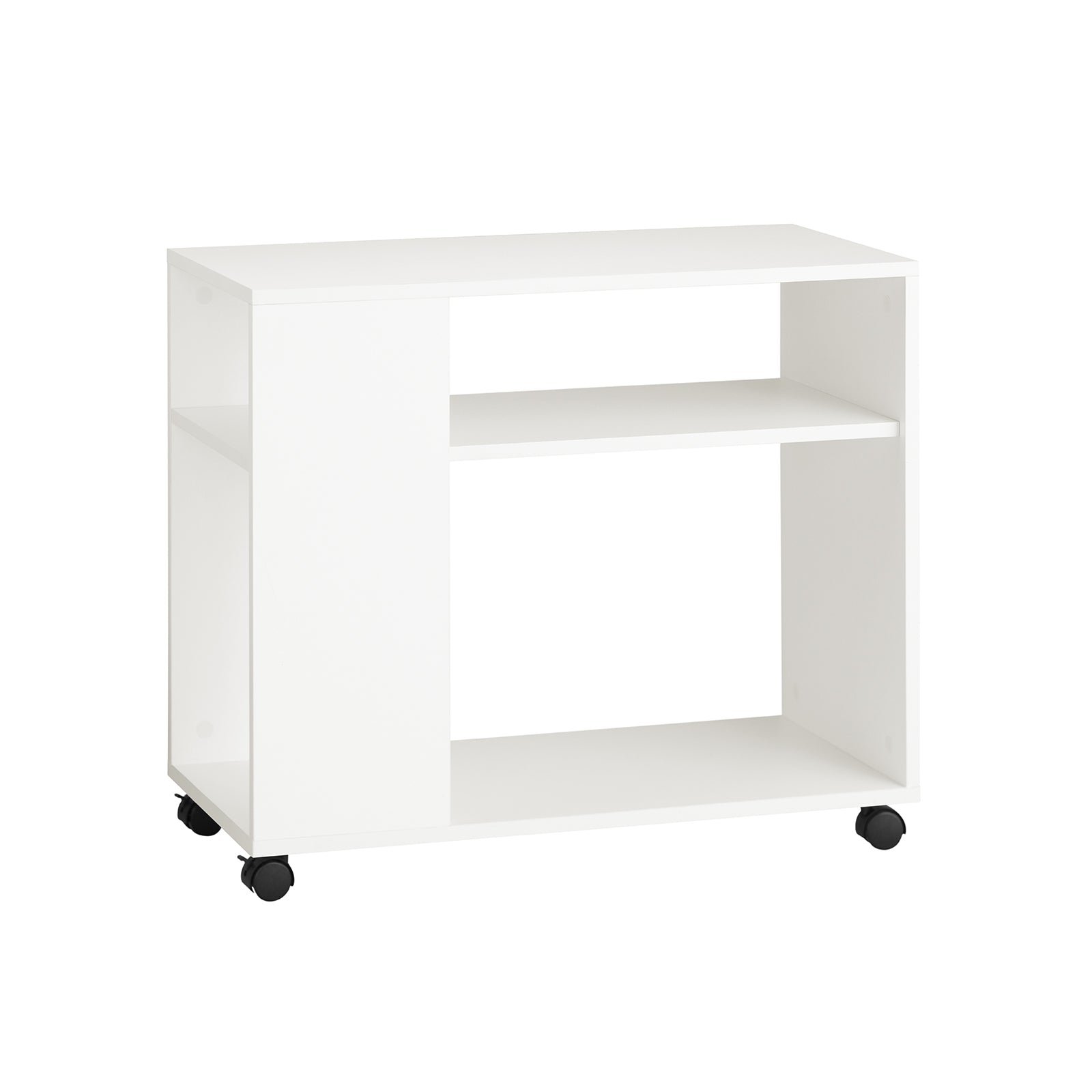 foto del prodotto fbt34 w,tavolino basso da salotto con ruote,mobile multiuso sobuy