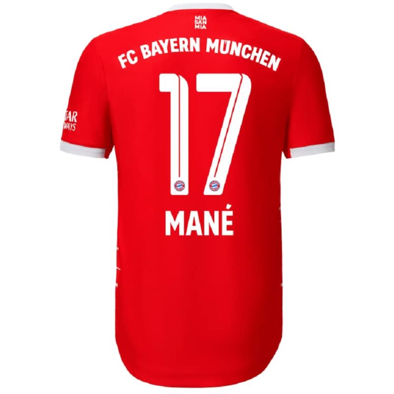 foto del prodotto fc bayern m nchen sadio mane, kit nameblock numero uomo, bianco, taglia unica