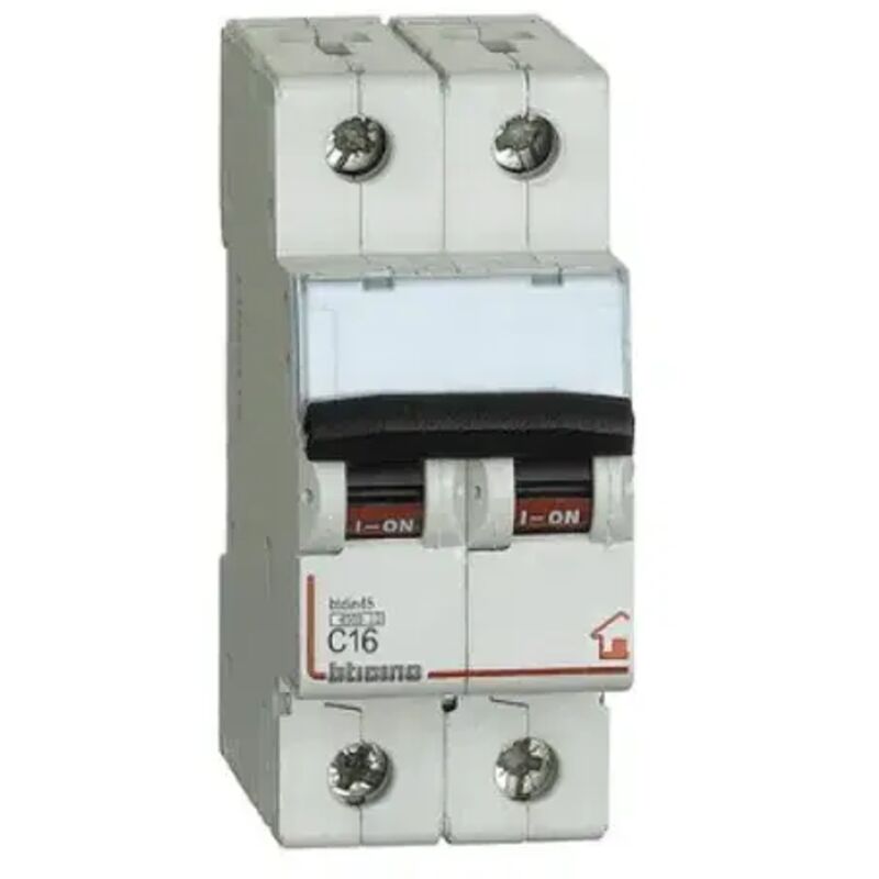 foto del prodotto fc820c10 interruttore magnetotermico modulare btdin rs 2p 4500 c10 curva c bticino