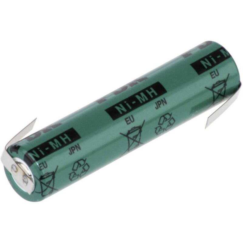 foto del prodotto fdk batteria ricaricabile speciale ministilo aaa linguette a saldare a z nimh hr aaau lf 1.2 v 730 mah