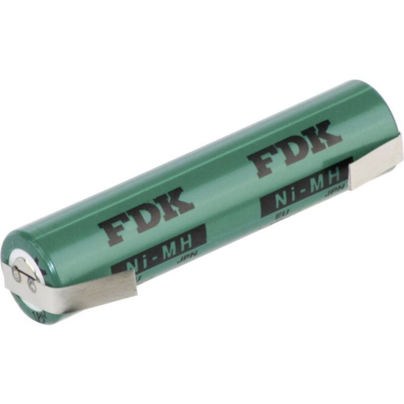 foto del prodotto fdk hraaau lfu batteria ricaricabile speciale ministilo aaa linguette a saldare a u nimh 1.2 v 730 mah