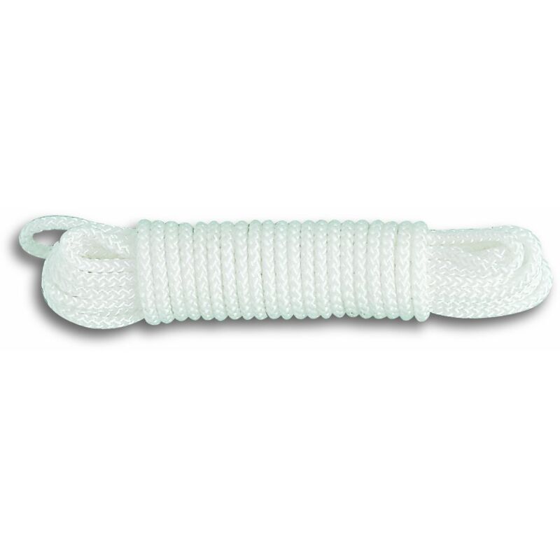 foto del prodotto fdr13 corda intrecciata in polipropilene 185 kg diametro 4 mm lunghezza 20 m bianco chapuis