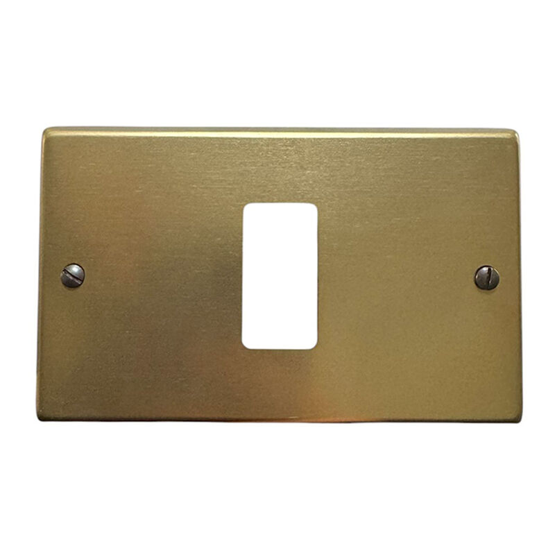 foto del prodotto feb placca serie laser in alluminio per interruttori cassetta 503 1 posto