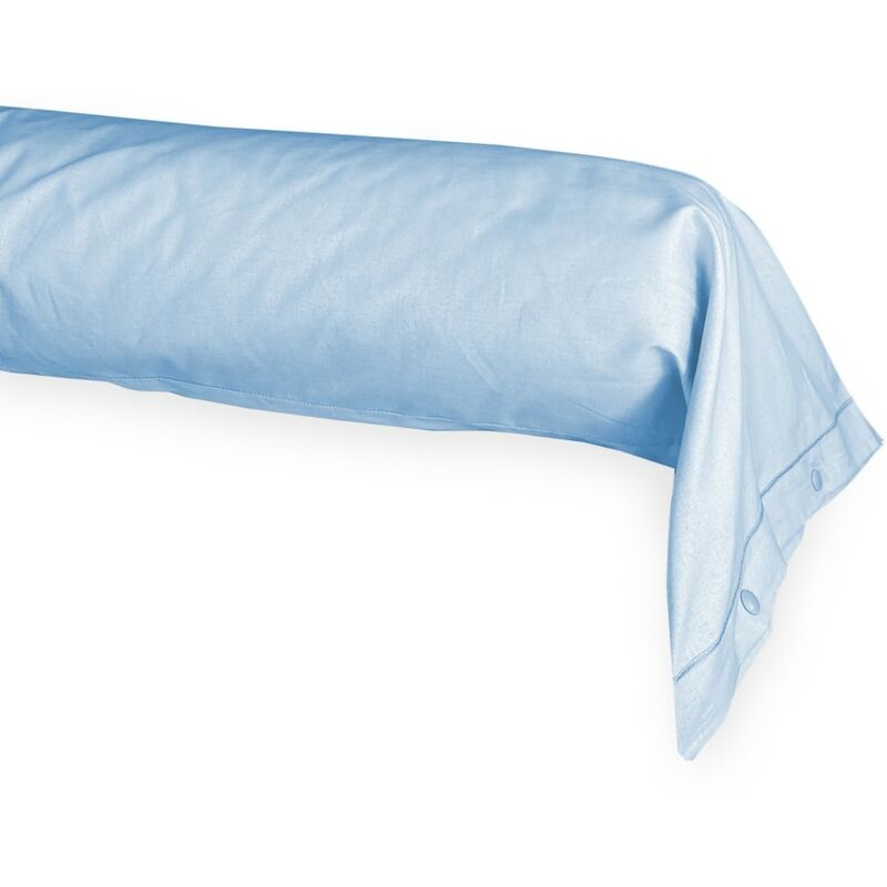foto del prodotto federa cuscino parigi cilindrica alla francese traversino tubolare made in italy azzurro cm. 40x180