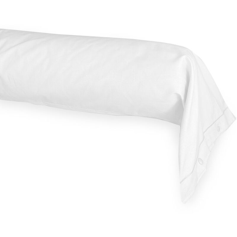 foto del prodotto federa cuscino parigi cilindrica alla francese traversino tubolare made in italy bianco cm. 40x180