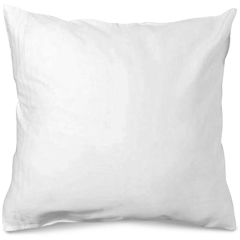 foto del prodotto federa in raso di cotone 50x60 per cuscino, bianco oro liscio