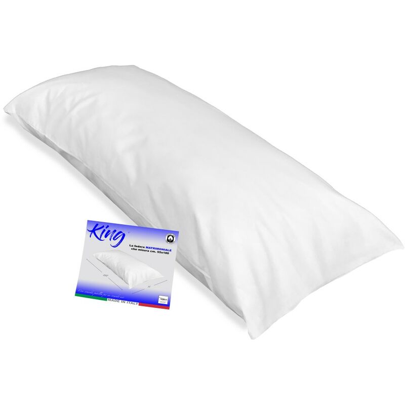 foto del prodotto federa king matrimoniale misura cm. 55 x 180 bianco