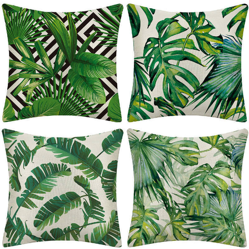 foto del prodotto federa per cuscino con animali, fiori, vita marina, pianta tropicale, per divano, soggiorno, camera da letto, arredamento per la casa, 45x45 cm, set